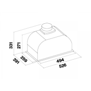 Вытяжка Falmec GRUPPO INCASSO PLUS 50 WH