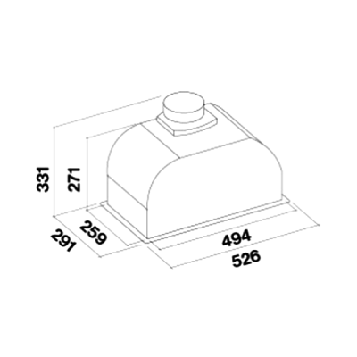 Вытяжка Falmec GRUPPO INCASSO PLUS 50 WH Вытяжка Falmec GRUPPO INCASSO PLUS 50 WH