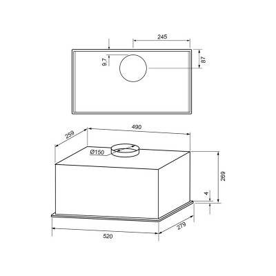 Вытяжка KRONA ARVEN 600 black S Вытяжка KRONA ARVEN 600 black S
