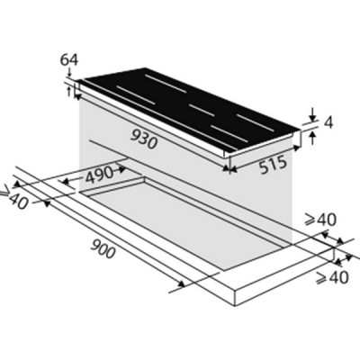 Варочная панель De Dietrich DPI7966XS индукционная Варочная панель De Dietrich DPI7966XS индукционная