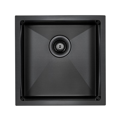 Мойка Paulmark Aller PM904444-GM, вороненая сталь Мойка Paulmark Aller PM904444-GM, вороненая сталь