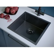 Мойка Paulmark Aller PM904444-GM, вороненая сталь