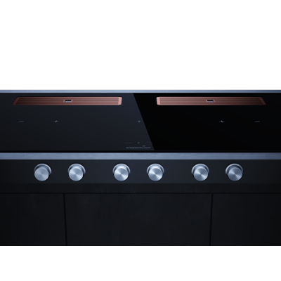 Варочная панель Kuppersbusch KMI 12850.0 SR-E Copper индукционная с вытяжкой Варочная панель Kuppersbusch KMI 12850.0 SR-E Copper индукционная с вытяжкой