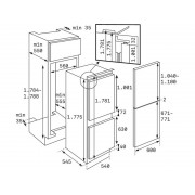 Холодильник TEKA RBF 73340 FI (113560014) встраиваемый