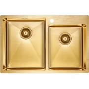 Мойка Paulmark Helfer PM237851-BG, брашированное золото
