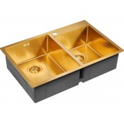 Мойка Paulmark Helfer PM237851-BG, брашированное золото