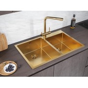 Мойка Paulmark Helfer PM237851-BG, брашированное золото