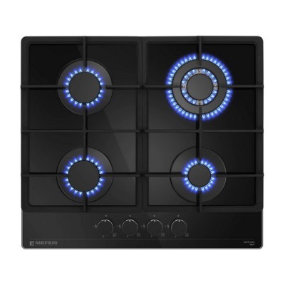 Варочная панель MEFERI MGH604BK GLASS POWER газовая Варочная панель MEFERI MGH604BK GLASS POWER газовая