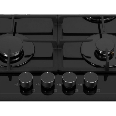 Варочная панель MEFERI MGH604BK GLASS POWER газовая Варочная панель MEFERI MGH604BK GLASS POWER газовая