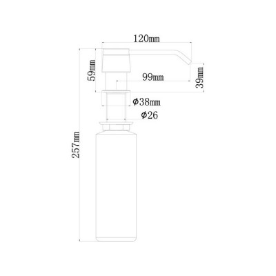 Дозатор Ukinox 801 STCR Дозатор Ukinox 801 STCR