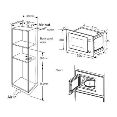 СВЧ - печь MEFERI MMO6028BK COMFORT PLUS СВЧ - печь MEFERI MMO6028BK COMFORT PLUS