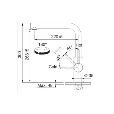 Смеситель Franke Smart Glenda, нерж. сталь (115.0706.985) Смеситель Franke Smart Glenda, нерж. сталь (115.0706.985)
