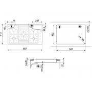 Варочная панель SMEG PGF95-4 газовая