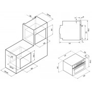 Компактный духовой шкаф с функцией СВЧ KRONA DUETTO 60 IX