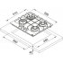 Варочная панель Franke FHMA 604 3G DC XS C (106.0554.404) газовая Варочная панель Franke FHMA 604 3G DC XS C (106.0554.404) газовая