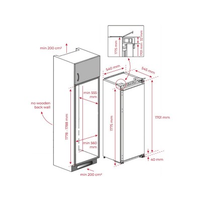 Морозильная камера TEKA RSF 73360 FI (113500010) встраиваемая ВЫВОД Морозильная камера TEKA RSF 73360 FI (113500010) встраиваемая ВЫВОД