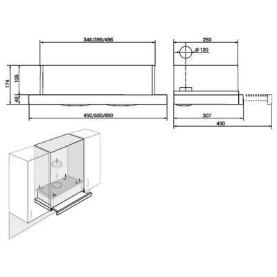 Вытяжка Elikor Интегра GLASS 45Н-400-В2Д нерж/стекло черное Вытяжка Elikor Интегра GLASS 45Н-400-В2Д нерж/стекло черное