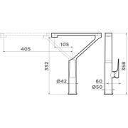 Смеситель Omoikiri Tara-GM латунь/вороненая сталь (4994374)