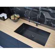 Мойка Paulmark Koher PM807444-GM, вороненая сталь