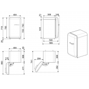 Минибар SMEG FAB5LSV5