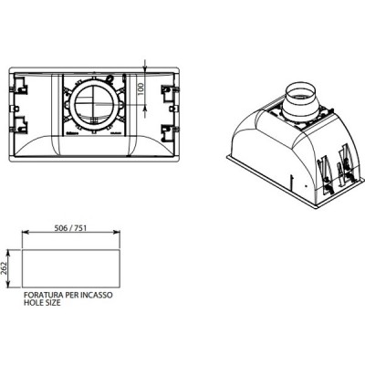 Вытяжка Falmec BUILT-IN 70 MAX BK Вытяжка Falmec BUILT-IN 70 MAX BK