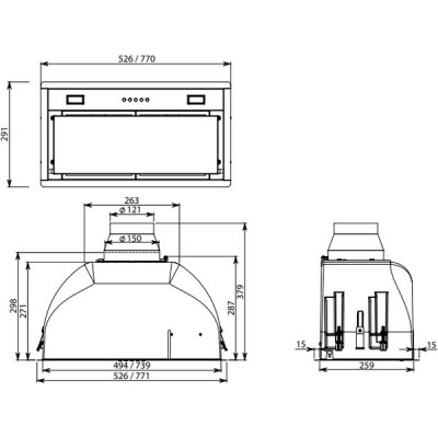 Вытяжка Falmec BUILT-IN 70 MAX BK Вытяжка Falmec BUILT-IN 70 MAX BK