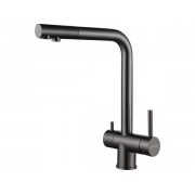 Смеситель Paulmark Skalen Sk213020-GM, вороненая сталь