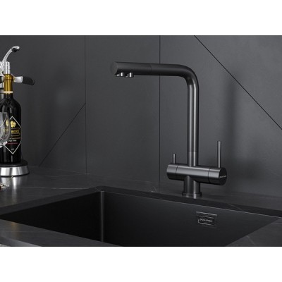 Смеситель Paulmark Skalen Sk213020-GM, вороненая сталь Смеситель Paulmark Skalen Sk213020-GM, вороненая сталь