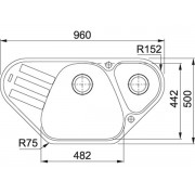 Мойка Franke AZG 661-E, оникс (114.0489.400)