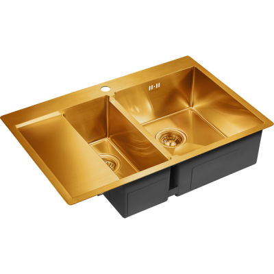 Мойка Paulmark Liga PM227851-BGR, брашированное золото Мойка Paulmark Liga PM227851-BGR, брашированное золото