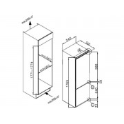 Холодильник MEFERI MBR177 LOW FROST LIGHT встраиваемый