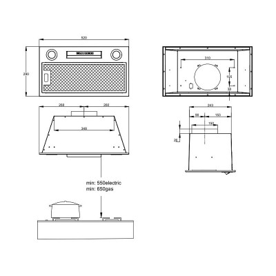Вытяжка Korting KHI 6755 X Вытяжка Korting KHI 6755 X