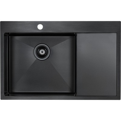 Мойка Paulmark Elde PM807851-GML, вороненая сталь Мойка Paulmark Elde PM807851-GML, вороненая сталь