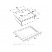 Мойка Paulmark Velten PM905151-BS, брашированная нерж. сталь