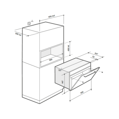 СВЧ - печь De Dietrich DKE7335A СВЧ - печь De Dietrich DKE7335A
