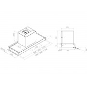 Вытяжка Pando TIX/120 INOX V.850 SEC
