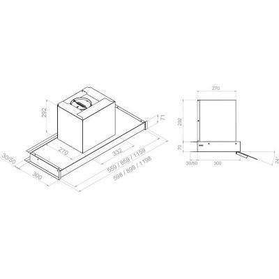Вытяжка Pando TIX/120 INOX V.850 SEC Вытяжка Pando TIX/120 INOX V.850 SEC