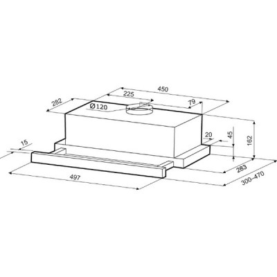 Вытяжка KRONA KAMILLA T 500 black Вытяжка KRONA KAMILLA T 500 black