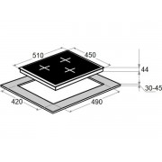 Варочная панель MAUNFELD EVCE453SDPBK электрическая