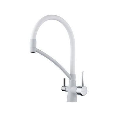 Смеситель Paulmark Siegen Si213111-431, белый матовый/хром Смеситель Paulmark Siegen Si213111-431, белый матовый/хром