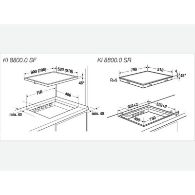 Варочная панель Kuppersbusch KI 8800.0 GR индукционная Варочная панель Kuppersbusch KI 8800.0 GR индукционная