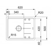 Мойка Franke BFG 611-62, оникс (114.0280.847)