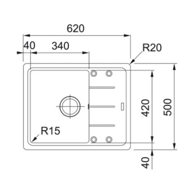 Мойка Franke BFG 611-62, оникс (114.0280.847) Мойка Franke BFG 611-62, оникс (114.0280.847)