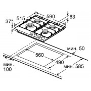 Варочная панель MAUNFELD EGHS.64.73CS/G газовая