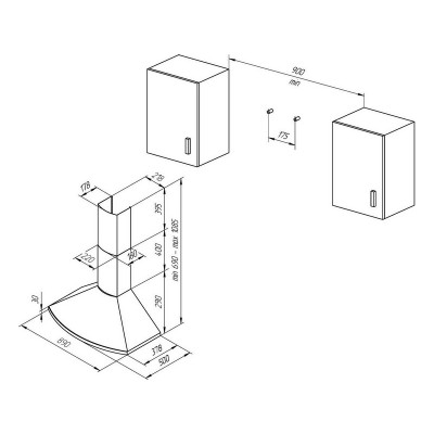 Вытяжка Kuppersberg BONA 90 C Bronze Вытяжка Kuppersberg BONA 90 C Bronze