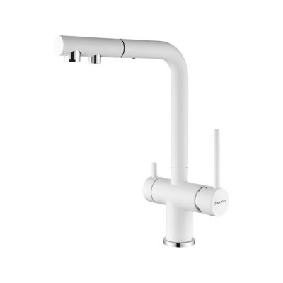 Смеситель Paulmark Serpentine Se213222-431, белый матовый Смеситель Paulmark Serpentine Se213222-431, белый матовый