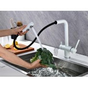 Смеситель Paulmark Serpentine Se213222-431, белый матовый