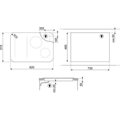 Варочная панель SMEG SISL7844 индукционная Варочная панель SMEG SISL7844 индукционная