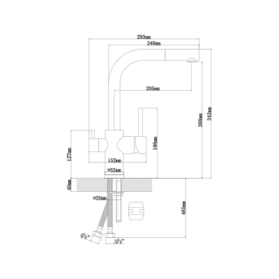 Смеситель Florentina Кристалл песочный Смеситель Florentina Кристалл песочный