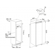 Морозильный шкаф Franke FSDF 330 NF NE E (118.0696.720) встраиваемый
